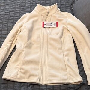Andrew Marc Off-White Zip-Up Jacket